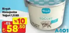 BİRŞAH HOMOJENİZE YOĞURT 1,5 KG